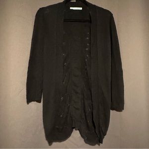 Black Knitted Maurices Cardigan